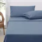 NNEDSZ Sheet Set King 36cm Wall with King Pillowcases Airforce Blue