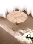 12" Rose Quartz Stone Center Sofa Coffee Table Crystal Healing Furniture Home