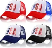 [Jiuguva] 4 Pcs Funny Trucker Cap I Pee in Pools Hat Retro Funny Baseball Cap Funny Gag Gift Joke Adjustable for Halloween