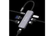 Verbatim USB-C Pro Multiport Hub 8 Ports,2 x HDMI, 3 x USB-A 3.2 Gen1, 1 x SD card slot, 1 x microSD card slot, 1 x USB-C PD