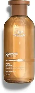 Wella Professionals ULTIMATE SMOOTH Shampoo - Nourishing Hair Shampoo With Squalane & Omega 9 - For Dry, Dull & Frizzy Hair (250ml)