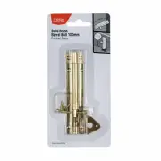 4 X Taskmaster 100mm Polished Brass Barrel Bolt