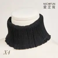 在飛比找momo購物網優惠-【NicoFun 愛定做】木質系17 黑色柳葉絲 百搭圍脖 