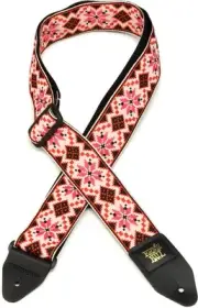 Ernie Ball Jacquard Guitar Strap - Cinnamon Needlepoint (2-pack) Bundle