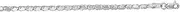 [JewelryWeb] 14k White Gold 2.9mm Sparkle Cut Love Heart Chain With Lobster Clasp Bracelet 14 Centimeters Link-Bracelet