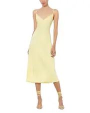 Alice and Olivia Kiro V Neck Slip Dress