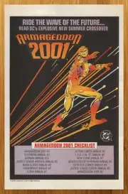 1991 DC Comics Armageddon 2001 Vintage Print Ad/Poster Superhero Promo Art 90s