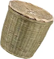 OFFSCH Bamboo Basket Storage Basket Woven Bamboo Basket Bamboo Woven Sundry Basket Toy Storage Basket Woven Wastebasket Versatile Bamboo Woven Baskets Kitchen Bamboo Baskets Toy Basket