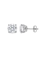 Bloomingdale's Fine Collection Certified Lab Grown Diamond Tulip Setting Stud Earrings in 18K White Gold, 2.0 ct. t. w.