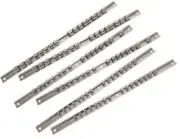 Ullman Steel Socket Rail Set Organizer Holder 6pc 1/4 3/8 1/2 Metric SAE USA