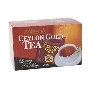 ※新貨到※【即享萌茶】MlesnA CEYLON GOLD 曼斯納錫蘭金選紅茶25茶包/盒