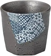 Gojo Kurobuki Nanakaku Shochu [3.6 x 3.3 inches (9.2 x 8.5 cm), 11.8 fl oz (320 cc)] | Free Cup |