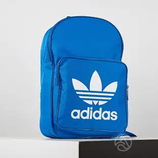 【adidas 愛迪達】Originals Trefoil Backpack 粉白色 藍白色 三葉草 帆布 後背包 DJ2173/DJ2172