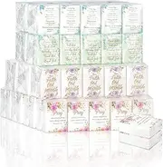 YHNTGB 120 Pack Bible theme facial tissues Individual tissue pack bulk Christian pocket size travel tissue with Floral Pattern for Holiday travel Graduation ceremony Wedding Church Supplies 3 Ply