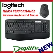 Logitech MK850 USB Wireless Bluetooth Keyboard and Mouse Combo for PC Mac