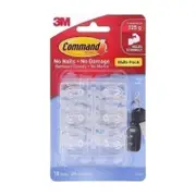 COMMAND Hook17006CLR-VP Mini Pack of 18