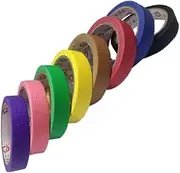 Mikinona 6PCS Textured Paper Tape Strong Sticky Spray Masking Tape for Parties Crafting Decoration Weather Resistant Adhesive Wrinkle Paper Random Colors Random Color