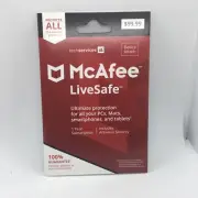 Mcafee Livesafe $99 Value