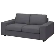 VIMLE 2-seat sofa, with wide armrests Gunnared/medium grey