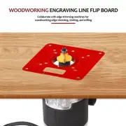 Router Table Insert Plate Aluminum Alloy Trimming Machine Flip Plate EmBCJ