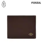 【FOSSIL 官方旗艦館】BRONSON 真皮證件格皮夾-義式咖啡色 ML4561206(禮盒組附鐵盒)