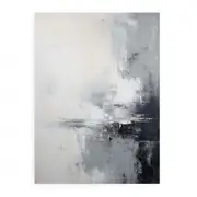 Abstract Grey Painting Canvas Print