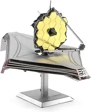 Metal Earth James Webb Space Telescope 3D Metal Model Kit Fascinations, Silver, Gold