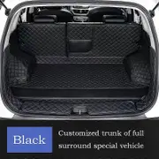 Leather For Mitsubishi Outlander 4WD 2WD 2013 2014 2015 2016 2017 2018 2019 2020 2021 Trunk mat mats Rug Carpet Accessories Black