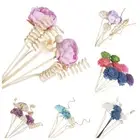 7 pcs Artificial Purple Flower Rattan Reed Sticks Fragrance Diffuser Replacement