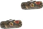 LIFKOME 2pcs Lipstick Storage Box Travel Purses Lipstick Holder with Mirror Lipstick Container Lipstick Storage Case Lip Gloss Lipstick Case for Purse Miss Glass Cosmetic Accessories