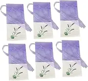 DOITOOL 6pcs Lavender Sachet Bags Lavender Bag Fragrance Sachet Drawstring Sachet Pouch Lavender Pouch Bags Small Sachet Bags Sachets Empty Sachets Flower Pouch Cotton Sachet Bags