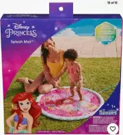 Disney Princess Ariel Splash Mat, Kids Splash Pad & Outdoor Toys, Little Mermaid