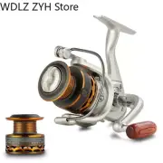 Double Spool Fishing Coil Wooden Handshake 12+ 1BB Spinning Fishing Reel Wheels