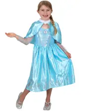 Elsa Frozen Dress Cloak Girls Costume