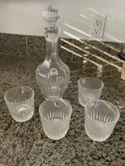 Vintage Princess House Crystal Decanter And Glass Set