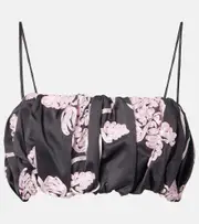 [Rotate] Rotate Pinstripe crop top AU 16 grey