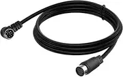 S-Video Cable | 70.8 Inch Male to Female Video Cable | Plug and Play 9-Pin DIN Cord, Connector Transfer for TV Receiver Monitor VCR