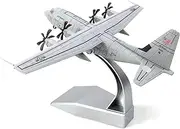 Replica Pre-Build Aircraf 1:20 for 0Air Force C-130J Super Hercules Transport Aircraft Alloy Model for Young Adult Hobbyist Collectible Gift Display Or Desktop Collection Gift Display
