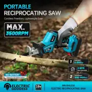 Electric Goddess Cordless Reciprocating Saw Band 4 Saw Blades Multi-Functional M