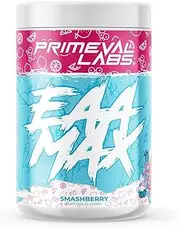 Primeval Labs EAA Max BCAA/EAA Formula Powder - Smash Berry, Smashberry, 354 grams