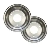 TDR 2pcs 6" Inch Front Rear Wheel Rim for ATV Quad Bike Dune Buggy Ride-on Mowers Go Kart, 3 Bolt Hole