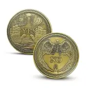 Yes/No Decision Coin (2 pics) Bronze Lucky Coin Antiquity Golden ( 2 Pics )