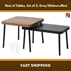 IKEA SONHULT Coffee Table Living Room Table set of 2 Grey/Walnut Effect