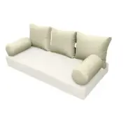 |COVER ONLY| STYLE 3 Full Bolster Pillow Daybed Porch Swing Knife Edge AD005