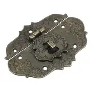 Hasp Clasp Latch Lock, 85 x 65mm Decorative Retro Toggle Latch, Bronze