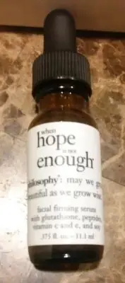 Philosophy "WHEN HOPE IS NOT ENOUGH" Facial Firming Serum .375 oz NEW No Box