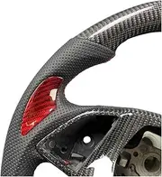 Customized Carbon Fiber Steering Wheel Compatible With Corvette C7 Camaro SS ZL1 2014-2018 RPM Perforated Leather(Customized)