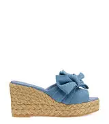 LOVEKNOT ESPADRILLE WEDGE SLIDE in LIGHT for Women