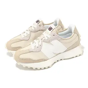 New Balance 紐巴倫 休閒鞋 327 男鞋 女鞋 米白 白 麂皮 帆布 抓地 復古 情侶鞋 NB MS327DA-D