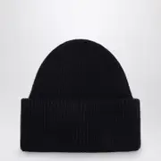 [Destin] Navy Blue Wool And Cashmere Beanie One size Blue